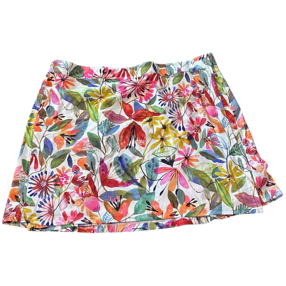Ripskirt Hawaii Floral Swim Coverup Skirt in Multicolor